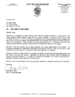 City of Los Angeles DEM support letter