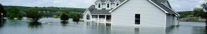 Submerged home