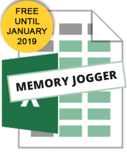 Memory Jogger free until January 2019