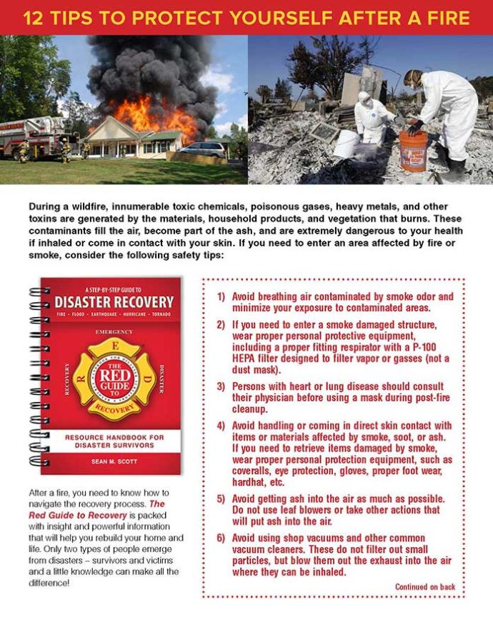 12 Tips to Protect Yourself After a Fire | The Red Guide to Recovery