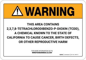 TCDD warning label