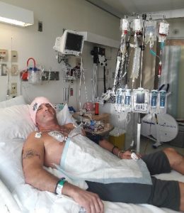 Boston firefighter in recoveryBoston firefighter in recovery