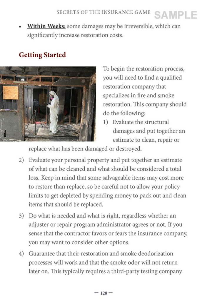 Secrets of the Insurance Game: Sample: Page 128