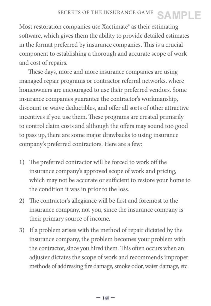 Secrets of the Insurance Game: Sample: Page 140
