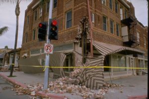 Earthquake damage in California