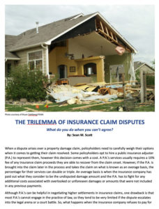 Cover for The Trilemma of Insurance Claim Disputes
